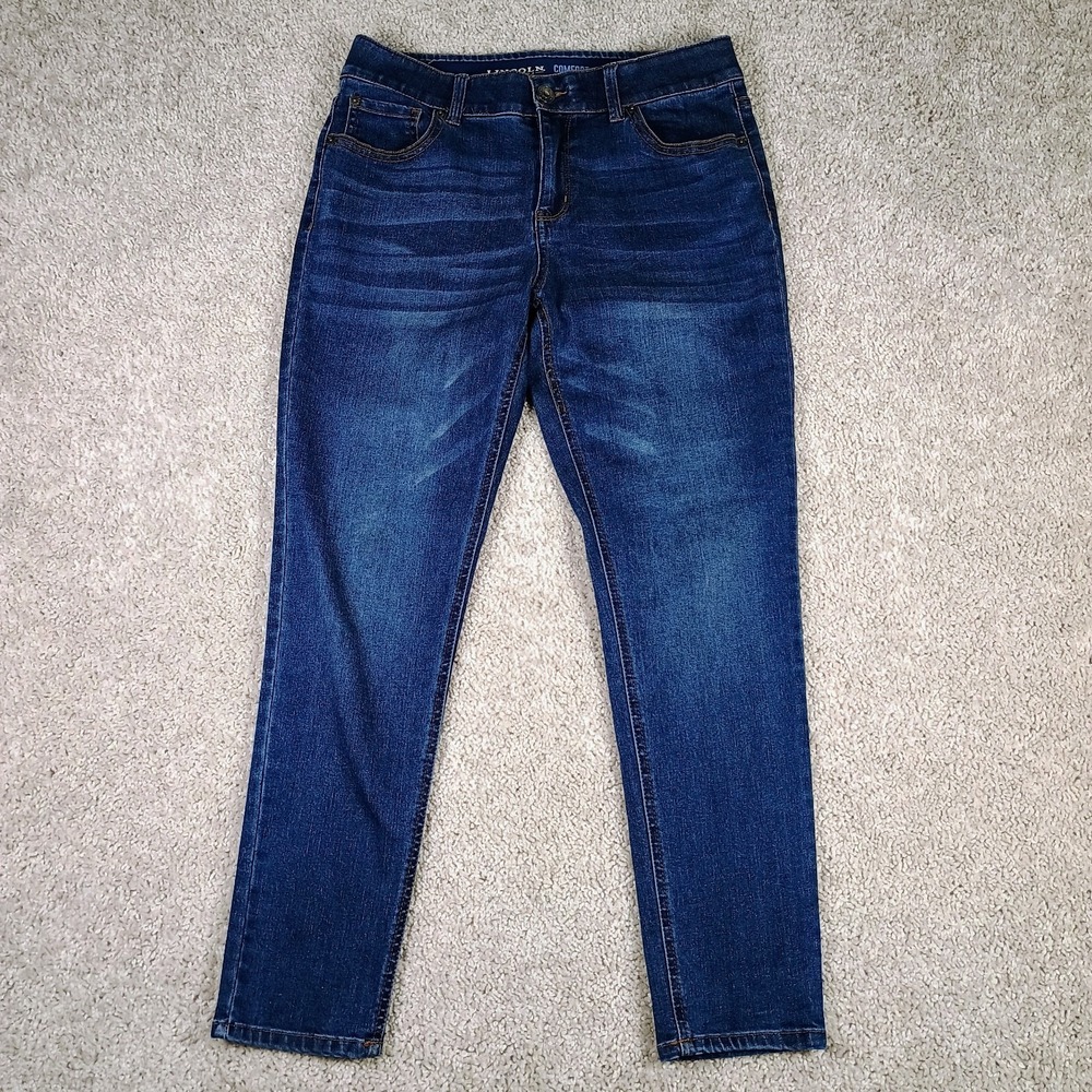 Lincoln Outfitters Comfort Flex Skinny Jeans Dark Wash Stretch Size 10